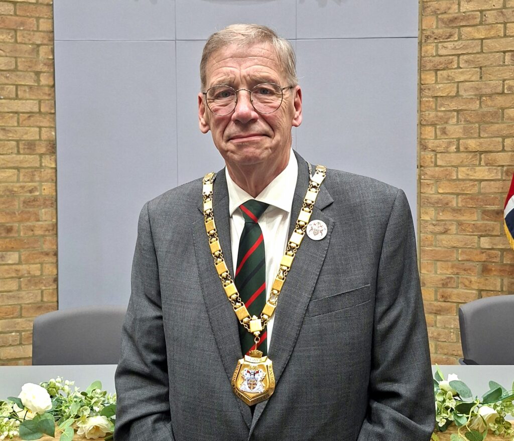 Councillor Paul Trendall, Mayor of Milton Keynes, who has made MK Food Bank his Charity of the Year for 2026-27